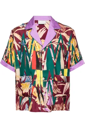 PIERRE-LOUIS MASCIA Camicia con stampa astratta
