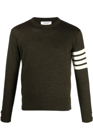 Thom Browne Maglione con dettaglio a 4 righe