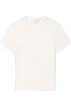 Courrèges T-shirt con scollo a V