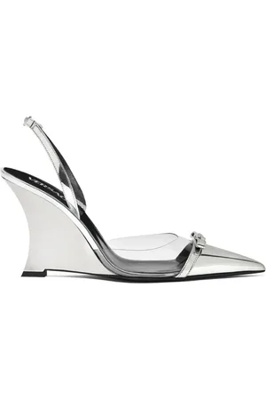 VERSACE Pumps Gianni Ribbon con zeppa 95mm