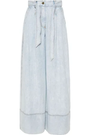 ZIMMERMANN Jeans a gamba ampia