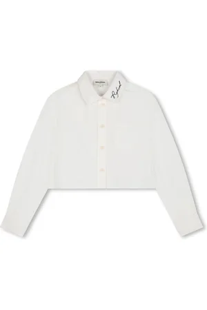 Sonia Rykiel Enfant Camicia crop con ricamo