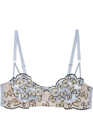 FLEUR DU MAL Reggiseno a balconcino Farfalle con ricamo