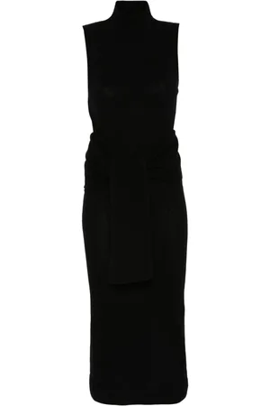 Maison Margiela Abito midi a collo alto