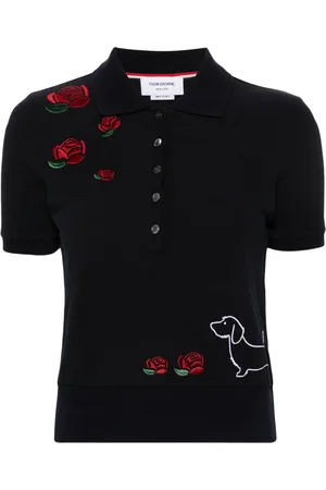 Thom Browne Polo con ricamo