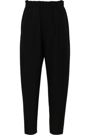 Issey Miyake Pantaloni crop plissettati