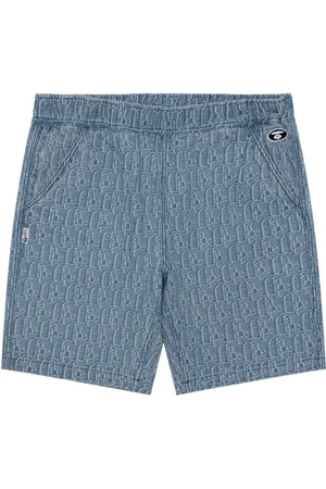 A Bathing Ape Shorts sportivi con logo jacquard
