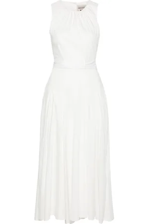 SEMICOUTURE Abito midi svasato smanicato