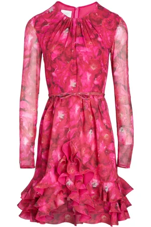 Giambattista Valli Abito con stampa Rose Mania