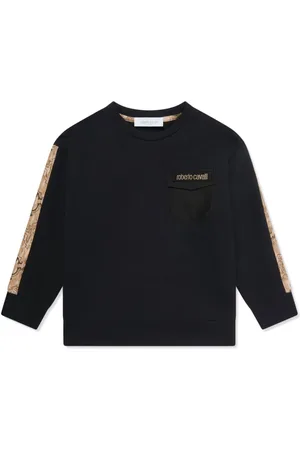 Roberto Cavalli Felpa con stampa monogramma
