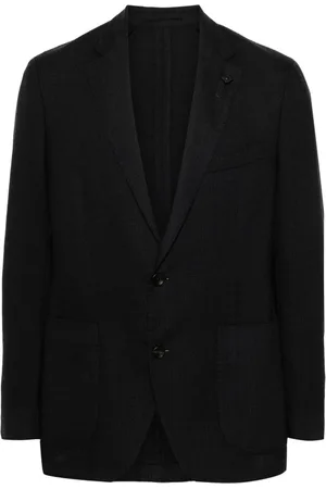 LARDINI Blazer monopetto con dettaglio spilla