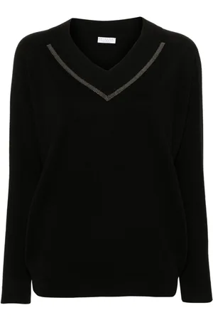 Brunello Cucinelli Maglione con catena Monili