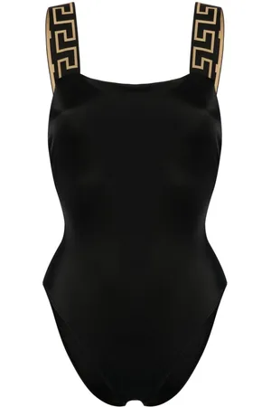 VERSACE Costume intero con bordo Greca