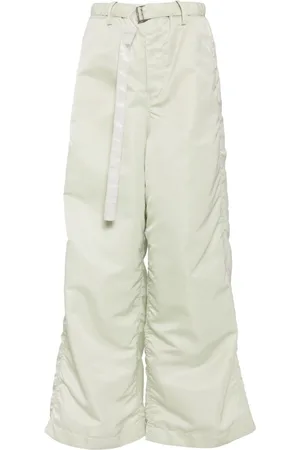 SACAI Pantaloni a gamba ampia con cintura