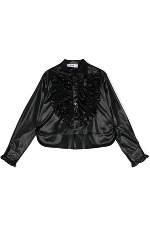 Msgm Camicia lamé con ruches