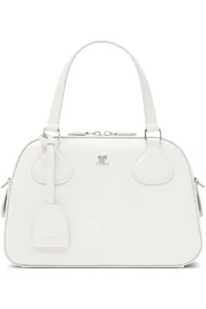 Courrèges Borsa tote con placca logo