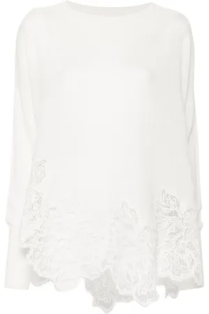 ERMANNO SCERVINO Maglione con dettagli in pizzo