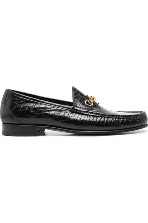 Tom Ford Mocassini con effetto coccodrillo