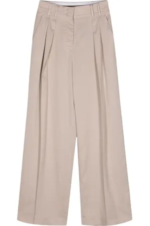 MOORER Pantaloni Riven-NTF a gamba ampia