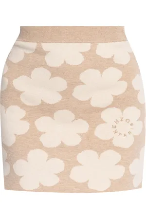 Kenzo Gonna a fiori con intarsio