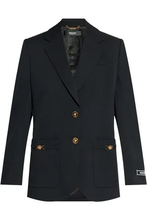 VERSACE Blazer monopetto con applicazione