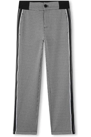 HUGO BOSS Pantaloni dritti con motivo pied-de-poule