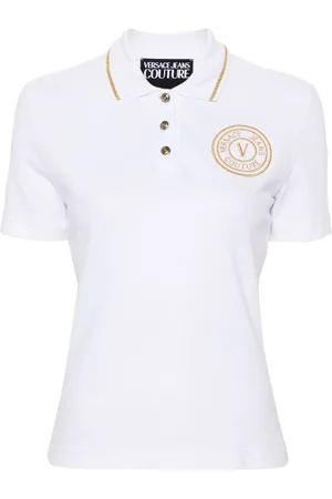 VERSACE Polo con ricamo