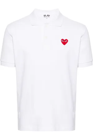 Comme des Garçons Polo con applicazione