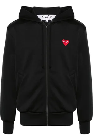 Comme des Garçons Felpa con cappuccio e applicazione