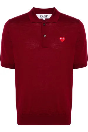 Comme des Garçons Polo con applicazione