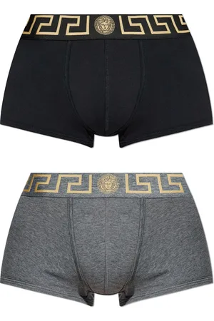 VERSACE Boxer in cotone con logo (set di 2)