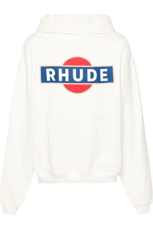 Rhude Felpa Vintage Racer con cappuccio