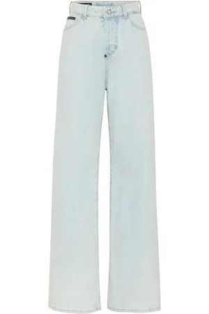 Philipp Plein Jeans Skater a gamba ampia