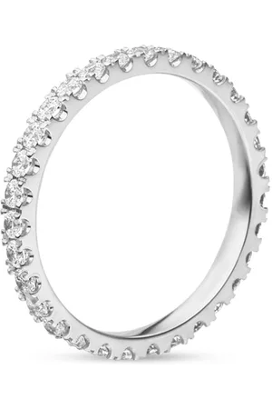 VEYNOU Anello Memory in oro bianco riciclato 18kt con diamanti