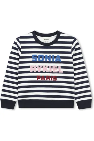 Sonia Rykiel Enfant Felpa a righe con logo