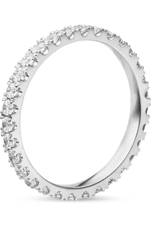 VEYNOU Anello Memory in oro bianco riciclato 18kt con diamanti