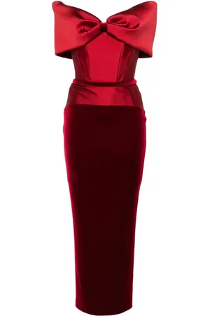 Cristallini Abito midi con spalle scoperte
