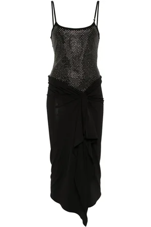 The Attico Abito midi con strass