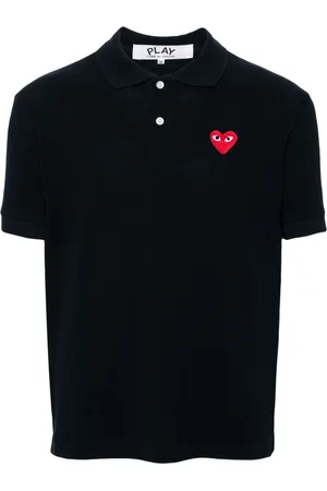 Comme des Garçons Polo con applicazione