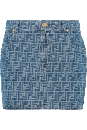 Fendi Minigonna con motivo FF