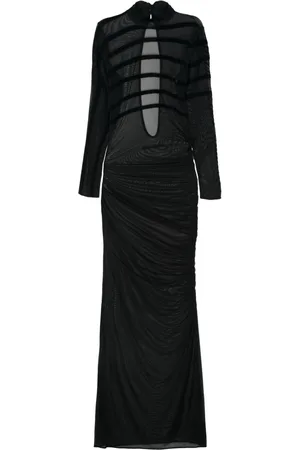 Jean Paul Gaultier Abito lungo a righe