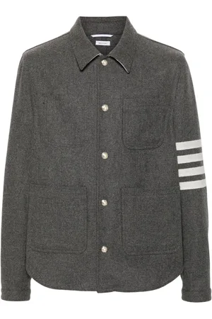 Thom Browne Giacca-camicia con dettaglio a 4 righe