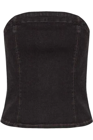 Gestuz Top senza spalline con zip