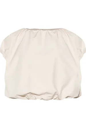 Gestuz Blusa crop a maniche corte