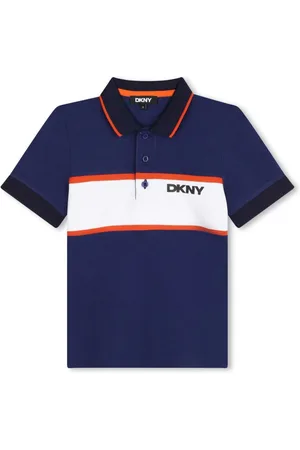 DKNY Polo a righe con stampa