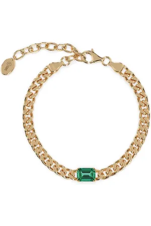 VEYNOU Bracciale Eden Oasis in giallo 14kt con smeraldo