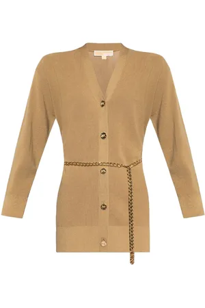 Michael Kors Cardigan lungo con cintura