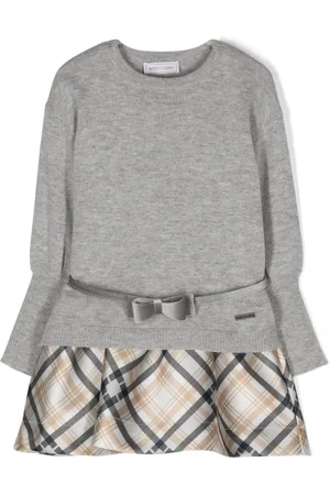MONNALISA Set con abito smanicato tartan