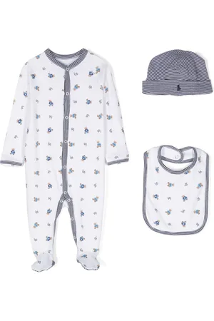 Ralph Lauren Set neonato con stampa Teddy Bear