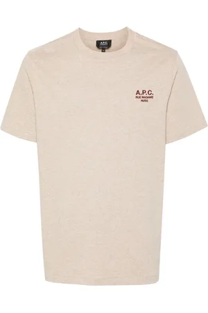 A.P.C. T-shirt mélange con ricamo